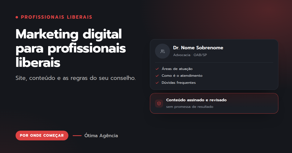 Capa do artigo: Marketing digital para profissionais liberais