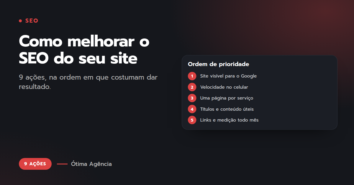Capa do artigo: Como melhorar o SEO do seu site