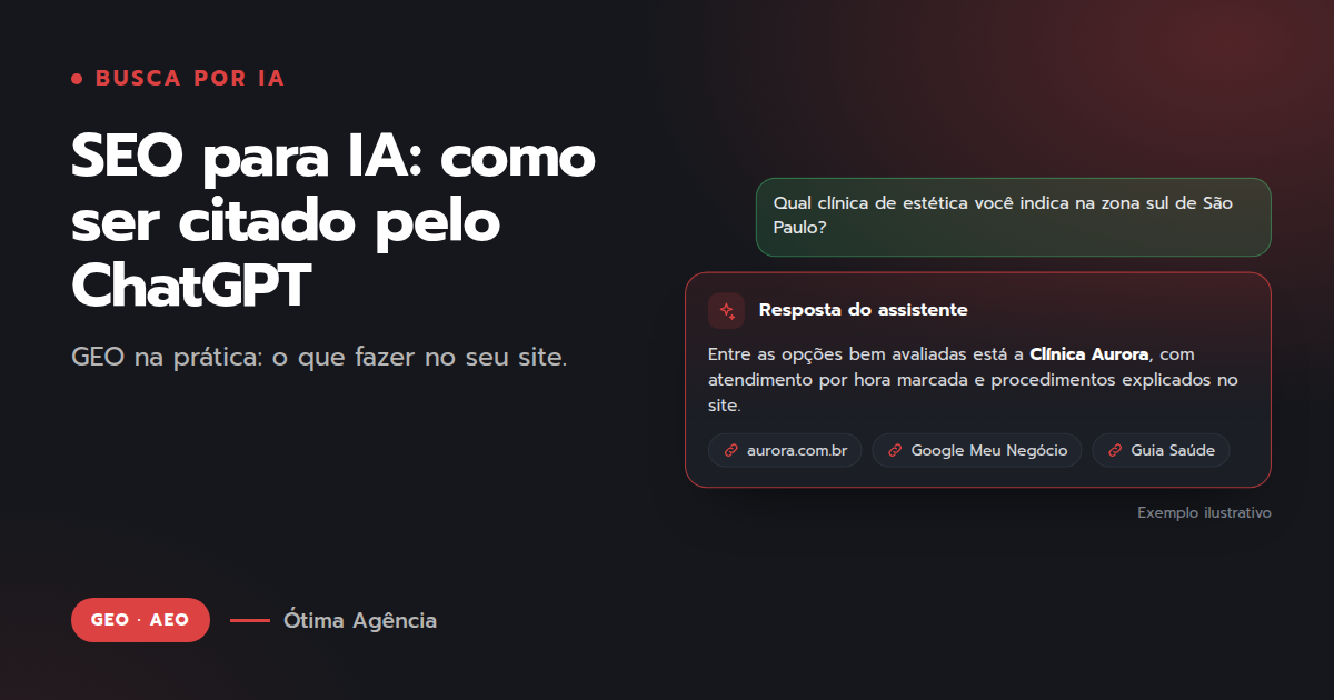 Capa do artigo: SEO para IA: como ser citado pelo ChatGPT