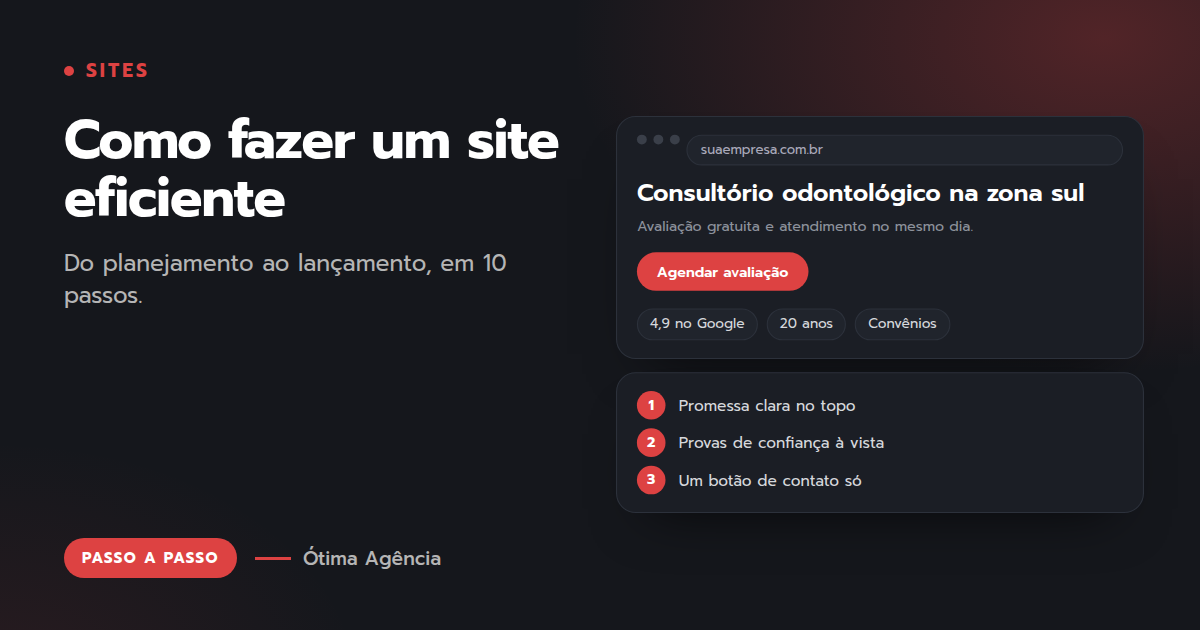 Capa do artigo: Como fazer um site eficiente