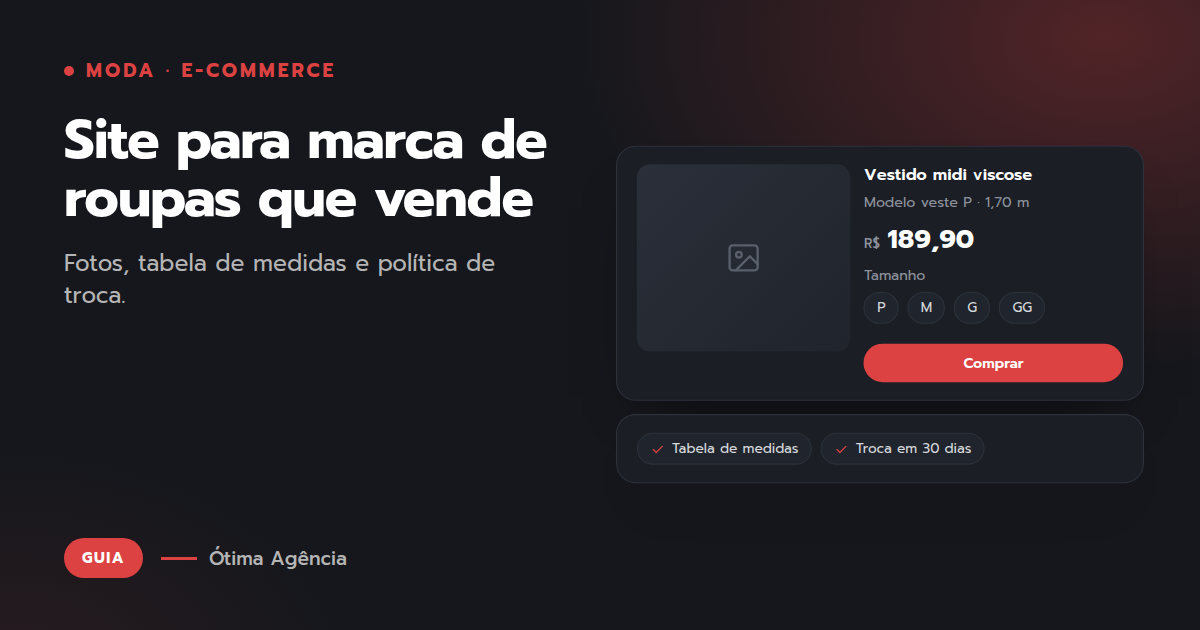 Capa do artigo: Site para marca de roupas que vende