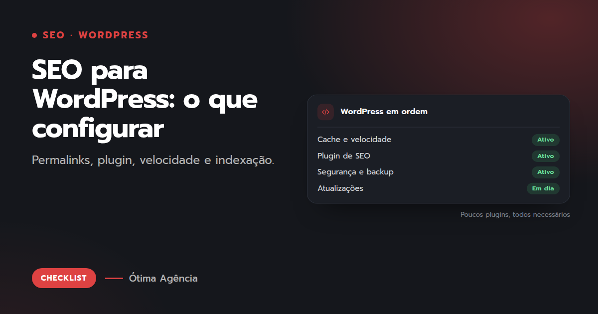 Capa do artigo: SEO para WordPress: o que configurar