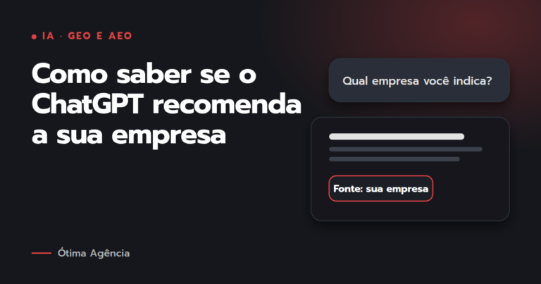 Como saber se o ChatGPT recomenda a sua empresa